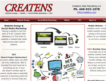 Tablet Screenshot of createns.com